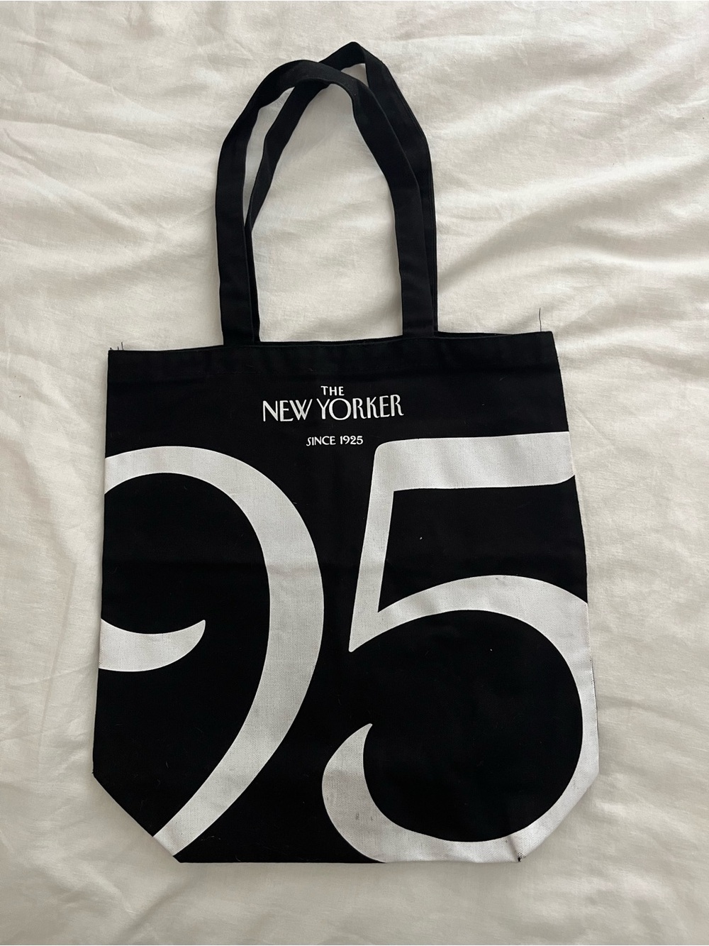 New Yorker 95th Anniversary Tote Book Bag Black 2020